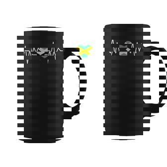 Jamaica Love Patriotic Heritage Proud Jamaican Flag Travel Coffee Mug | Mazezy