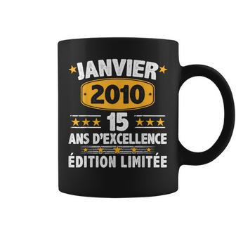 Janvier 2010 15 Ans Garçon Cadeau Anniversaire Janvier 2010 Tasse - Cadeauxyz