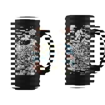 For Japan Lover Retro Japon Fond Japonais Paysage Tasse - Cadeauxyz