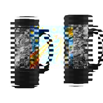 Japanese Monster Kaiju Van Gogh Starry Night Coffee Mug - Thegiftio UK