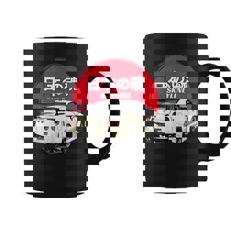 Jdm Lover Sky Line Red Sun Texte Japonais Streetwear Tasse - Cadeauxyz