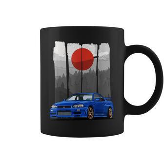 Jdm Skyline 34 Car Tuning Japan Rising Sun Drift Tassen - Geschenkecke