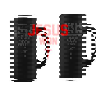 Jesus Won Ohio Pride Vintage Christian Jesus Won Coffee Mug - Monsterry