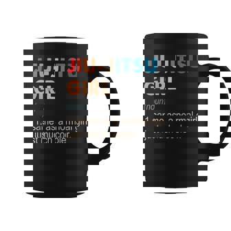 Jiu-Jitsu Girl Definition Jiu-Jitsu Regalo Para Niñas Taza de café - Regaloses