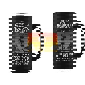 Jogger Never Underestimate An Old Man Who Loves To Run Coffee Mug - Monsterry