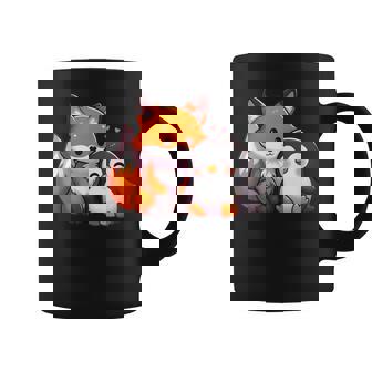 Joli Motif Renard Et Pingouin Tasse - Cadeauxyz