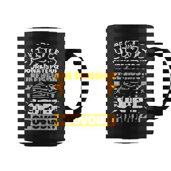 Journaliste Pour Une Émission Drôle Cadeau Quel Es Ton Super Tasse - Cadeauxyz
