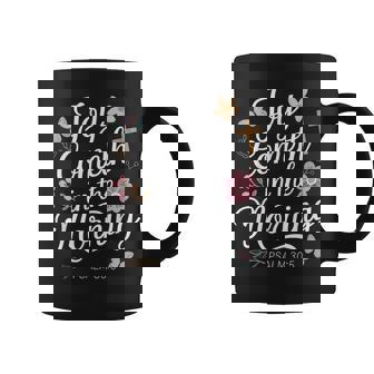 JOY COMETH IN THE MORNING Psalm 30 Graphic Print Coffee Mug - Monsterry