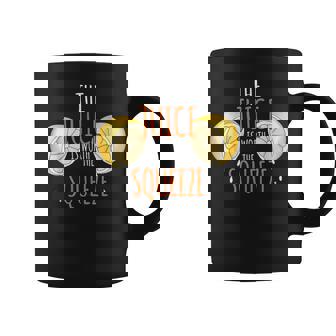 The Juice Is Worth The Squeeze Orange Juice Graphic Print Coffee Mug - Monsterry