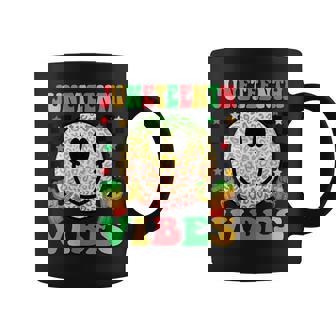 Juneteenth Vibes Freedom Day 1865 History Month Groovy Graphic Print Coffee Mug - Monsterry