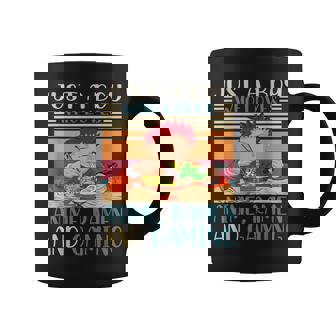 Just A Boy Who Loves Anime Ramen And Gaming Retro Anime Graphic Print Coffee Mug - Monsterry