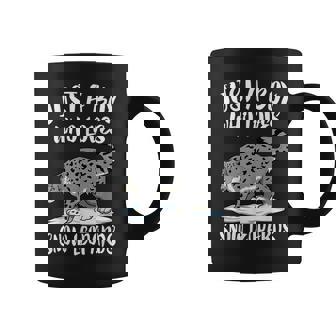 Just A Boy Who Loves Snow Leopards Animal Graphic Print Coffee Mug - Monsterry