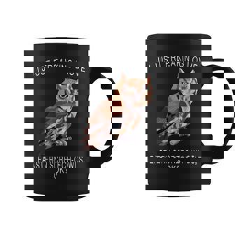 I Just Freaking Love Eastern Screech-Owl Ok Bird Graphic Print Coffee Mug - Monsterry