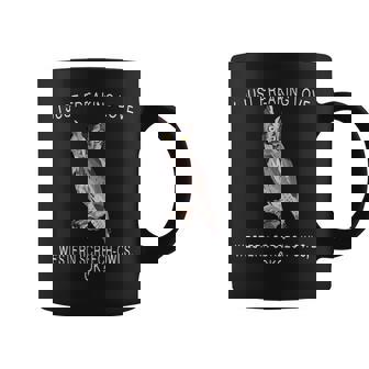 I Just Freaking Love Western Screech-Owl Ok Bird Graphic Print Coffee Mug - Monsterry