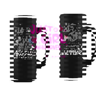 Just a Girl Who Loves Action Figures Tank Top Graphic Print Coffee Mug - Monsterry