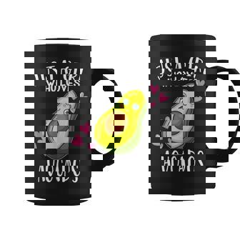 Just A Girl Who Loves Avocados Amante Del Aguacate Taza de café - Regaloses