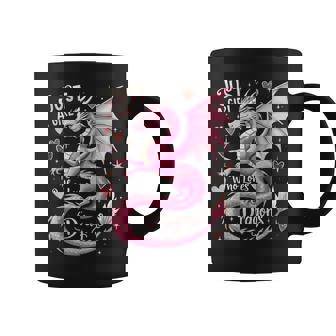 Just A Girl Who Loves Dragons Pink Dragon Coffee Mug - Monsterry