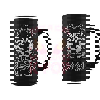 Just A Girl How Loves Kpop K-Pop Korea Finger Heart Love Taza de café - Regaloses