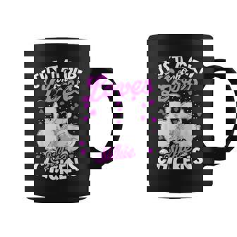Just A Girl Who Loves Silkie Chickens Kids Silky Chicken Graphic Print Coffee Mug - Monsterry
