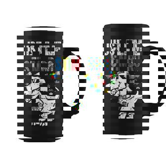 Just Let Me Stim Bro Boys Autistic T-Rex Autism Awareness Coffee Mug | Seseable UK