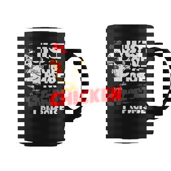 Just One More Chicken I Promise Farm Animals Farming Graphic Print Coffee Mug - Monsterry
