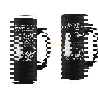 I Just Really Like Penguins Penguin Animal Lover Kids Premium Graphic Print Coffee Mug - Monsterry