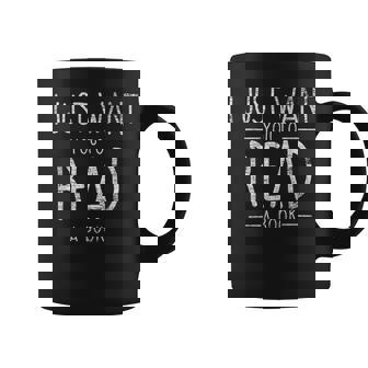 I Just Want You To Read A Book Reading Graphic Print Coffee Mug - Monsterry