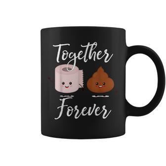 Kacke Together Forever Toilet Roll Poop Tassen - Geschenkecke