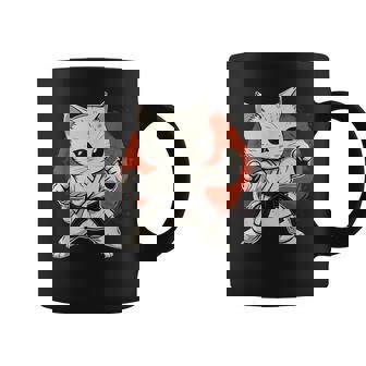 Karateka Gato En Karate Taza de café - Regaloses