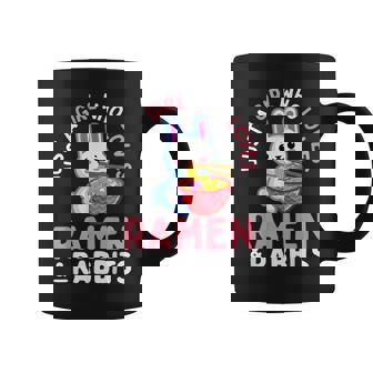Kawaii Bunny Rabbit Ramen Noodles Japanese Anime Teen Girl Graphic Print Coffee Mug - Monsterry