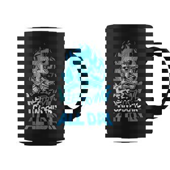 Keep Trying Hockey Sobre Hielo Portero Taza de café - Regaloses