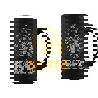 KENYA Africa Samburu Lion Reserve African Safari Tank Top Graphic Print Coffee Mug - Monsterry
