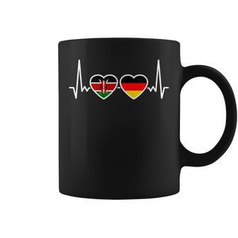 Kenya Germany Heartbeat Flag German Kenyan Tassen - Geschenkecke