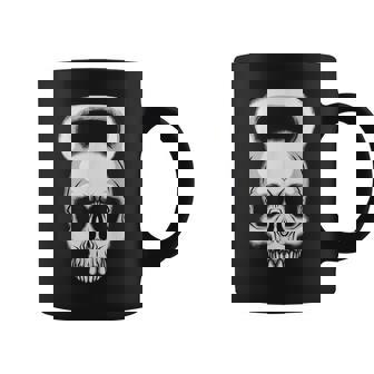 Kettlebell Para Entrenamiento Diseño De Calavera Taza de café - Regaloses