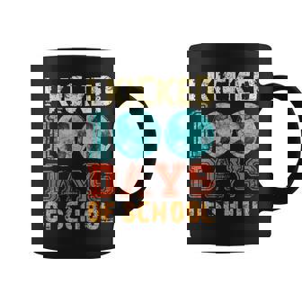 I Kicked 100 Days Of School Fútbol Deportes Niños Niños Taza de café - Regaloses