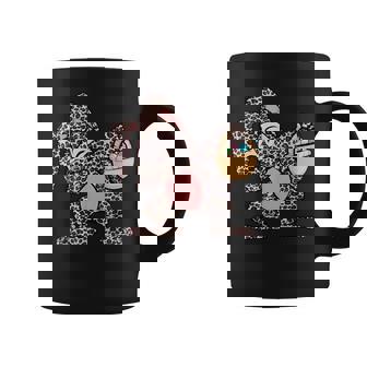 Kids Dabbing Easter Rabbit Leopard Print Wild Animal Spots Graphic Print Coffee Mug - Monsterry