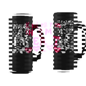 Kindergarten Has My Heart Groovy Valentine's Day Teacher Coffee Mug | Seseable CA