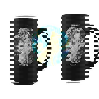 Korean Jindo Starry Night Painting Dog Mom Dad Coffee Mug - Thegiftio