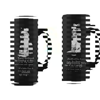 La Chose La Plus Drôle À Propos De Ce Humour Chat Tasse - Cadeauxyz