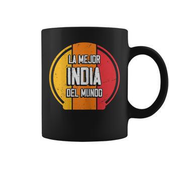 La Mejor India Del Mundo Divertido Nombre India Taza de café - Regaloses