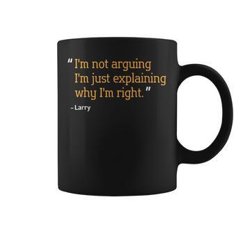 LARRY Quote Birthday Personalized Name Idea Graphic Print Coffee Mug - Monsterry