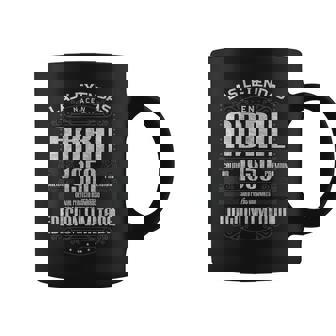 Las Leyendas Nacen En Abril 1950 75 Años Cumpleaños Taza de café - Regaloses