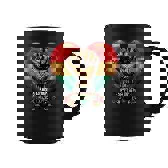 Leaders Black History Strong Power Fist Hand Inspiring Graphic Print Coffee Mug - Monsterry