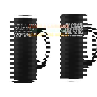 Learn A Language Share A Culture Change The World Languages Graphic Print Coffee Mug - Monsterry