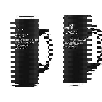 Leg Day Definition Funda Para Bomba De Gimnasio De Gran Tamaño Para Hombre Taza de café - Regaloses