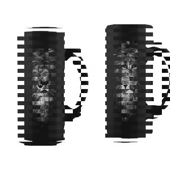 León Fresco Con Ojoserdes Sin Mangas Taza de café - Regaloses