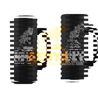 Leopard AFRICA KENYA Samburu Reserve African Safari Graphic Print Coffee Mug - Monsterry