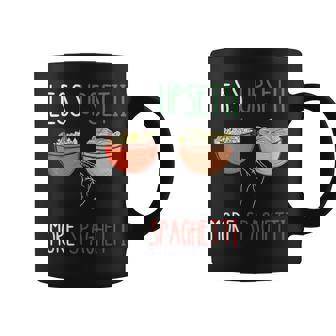 Less Upset More Spaghetti Italy Pasta Italian Food Spaghetti Graphic Print Coffee Mug - Monsterry