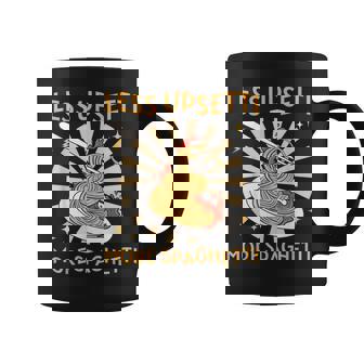 Less Upsetti More Spaghetti Italian Food Pasta Girls Boys Graphic Print Coffee Mug - Monsterry