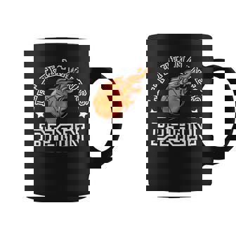 Let The Madness Begin College Basketball Sports Player Crew Coffee Mug | Mazezy